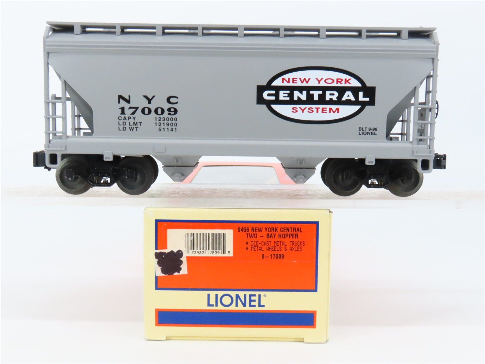 O Gauge 3-Rail Lionel 6-17009 NYC New York Central System 2-Bay Hopper #17009