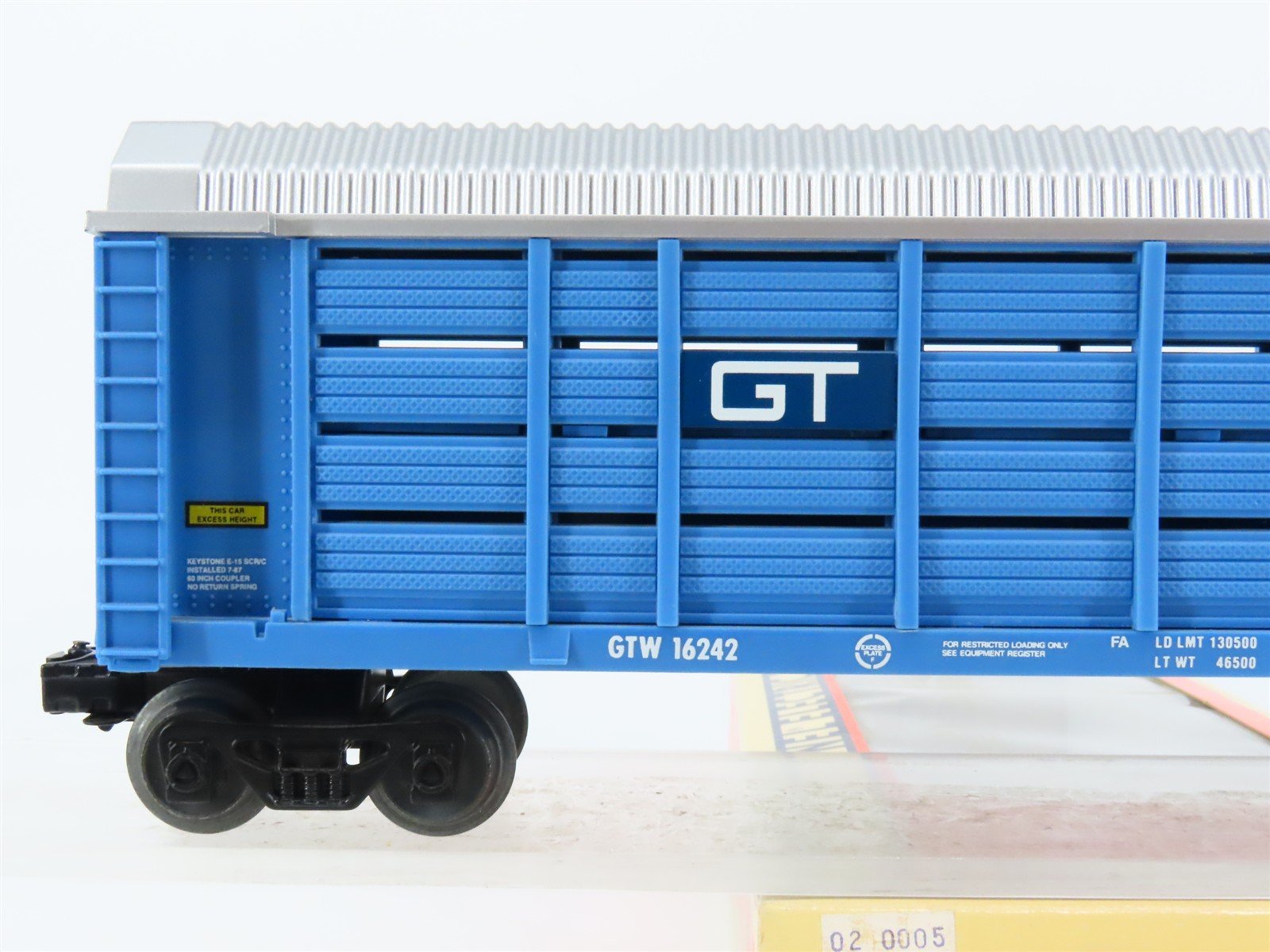 O Gauge 3-Rail Lionel 6-16242 GTW Grand Trunk Western Auto Carrier #14242
