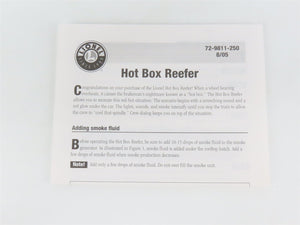 O Gauge 3-Rail Lionel 6-29831 SRLX Swift Refrigerator Line Hot Box Reefer #15342