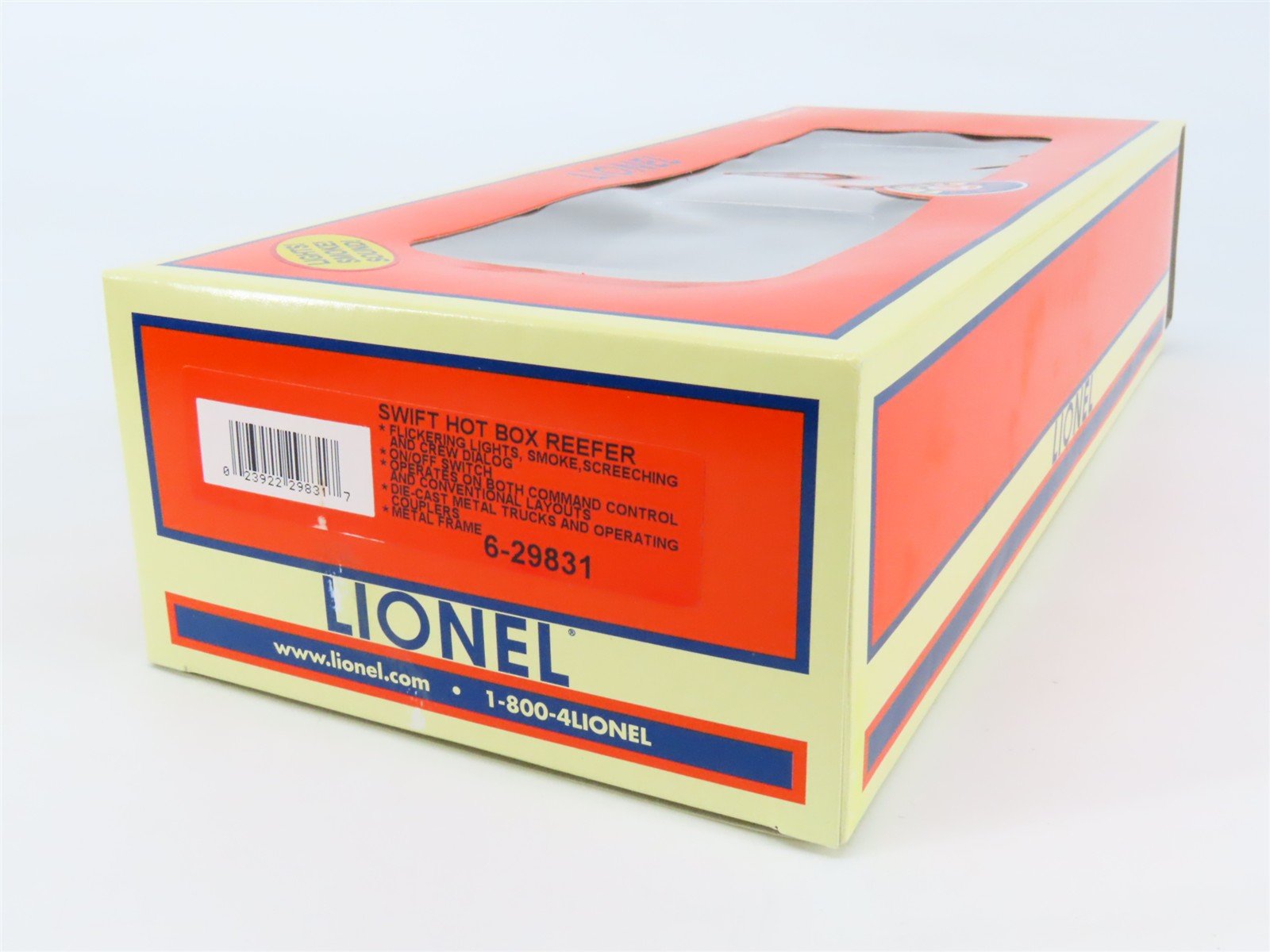 O Gauge 3-Rail Lionel 6-29831 SRLX Swift Refrigerator Line Hot Box Reefer #15342