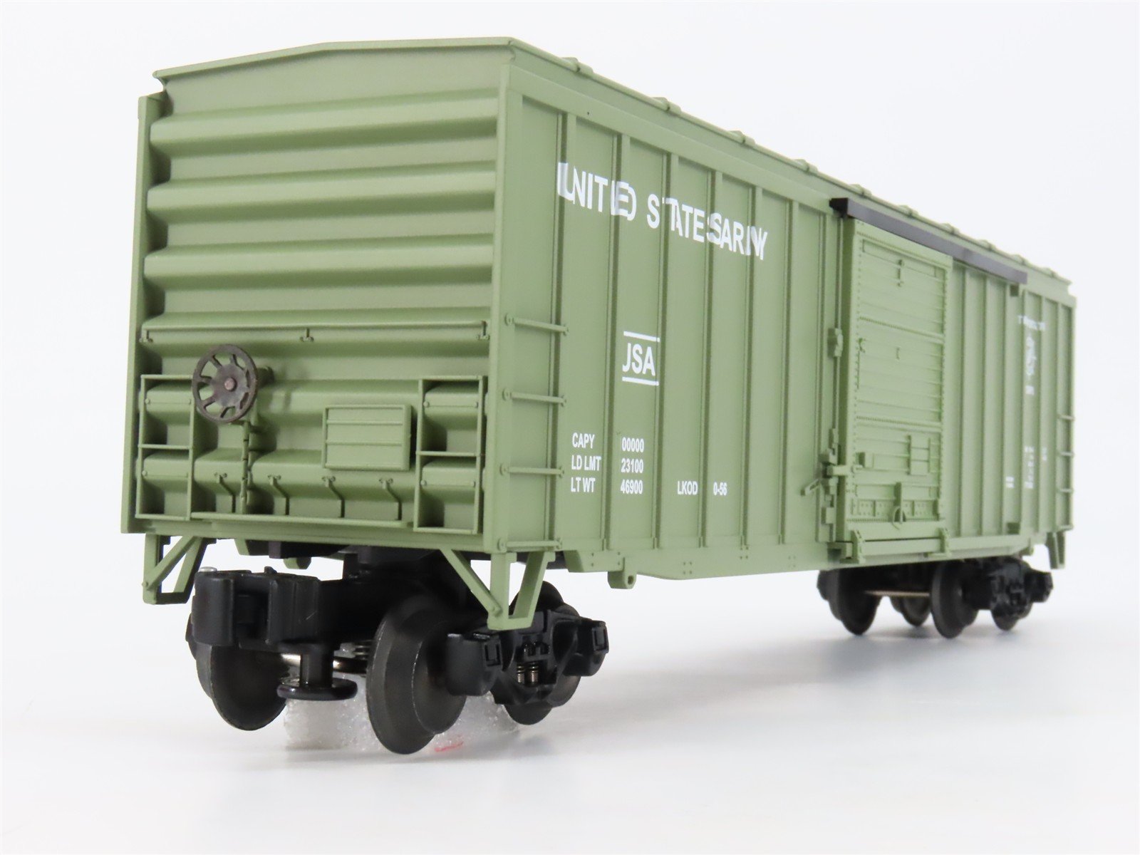 O Gauge 3-Rail Lionel 6-17265 USA United States Army 50' Single Door Box Car