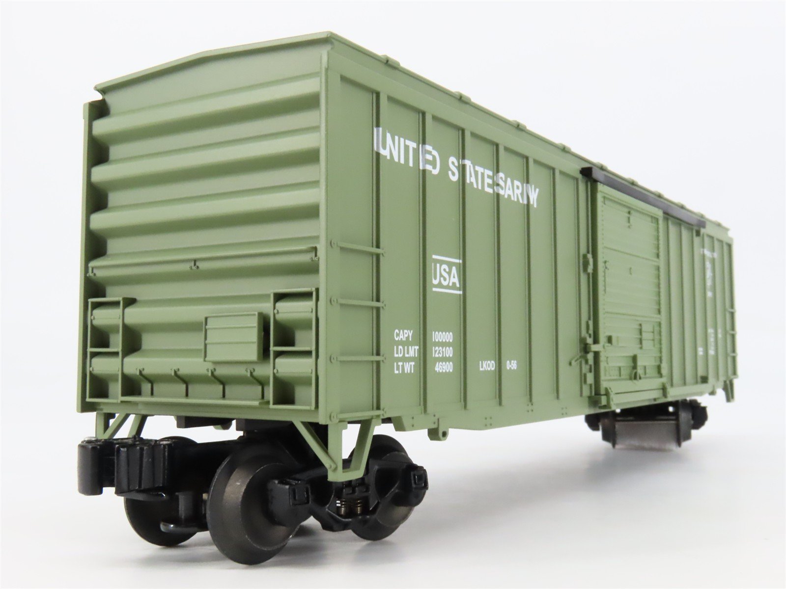 O Gauge 3-Rail Lionel 6-17265 USA United States Army 50' Single Door Box Car