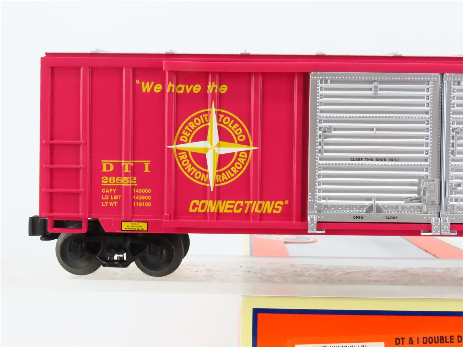 O Gauge 3-Rail Lionel 6-17273 DT&I Detroit Toledo & Ironton Box Car #26852