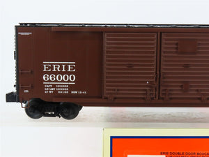O Gauge 3-Rail Lionel 6-17284 ERIE Double Door Box Car #66000 w/ Auto Frames