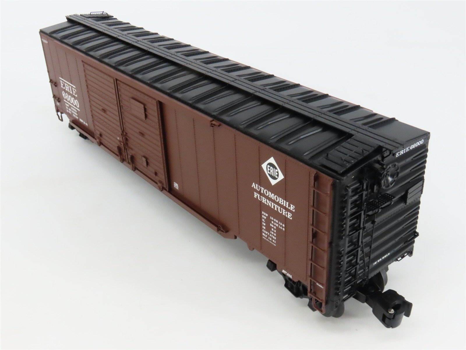 O Gauge 3-Rail Lionel 6-17284 ERIE Double Door Box Car #66000 w/ Auto Frames