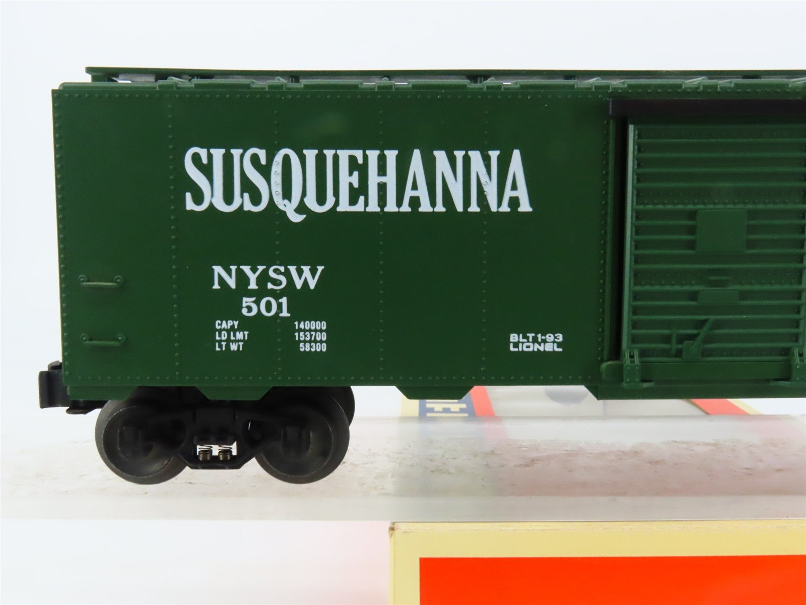 O Gauge 3-Rail Lionel 6-17213 NYSW Susquehanna Single Door Box Car #501