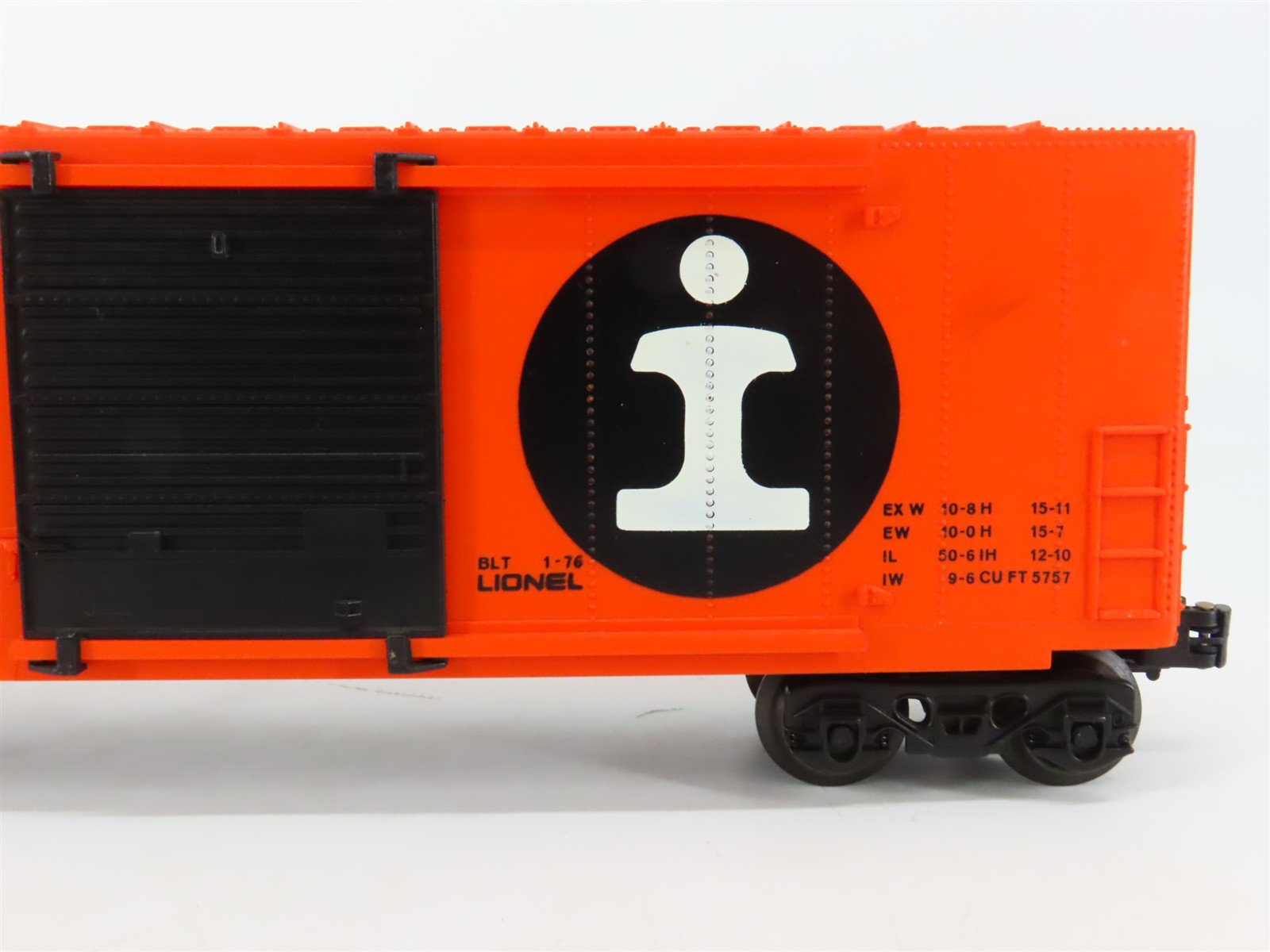 O Gauge 3-Rail Lionel ICG Illinois Central Gulf Single Door Box Car #9601
