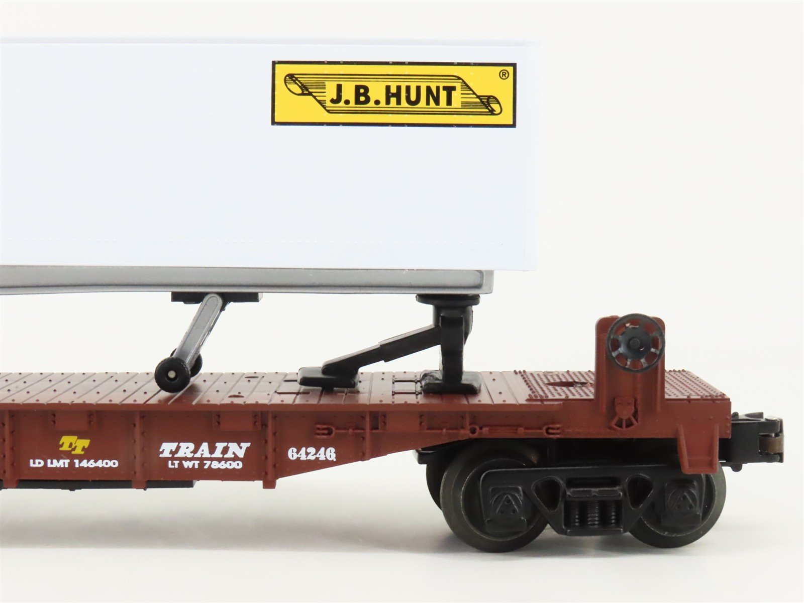 O Gauge 3-Rail Lionel 6-36026 TTX TOFC Flat Cars 2-Pack w/JB Hunt Trailers & ETD