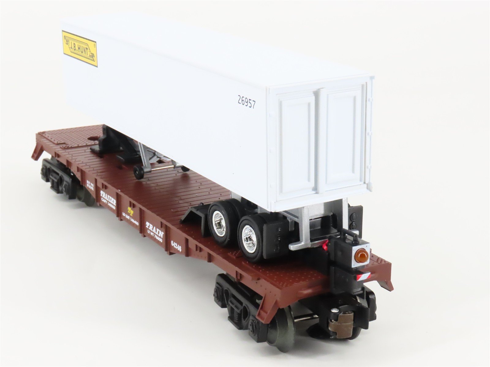 O Gauge 3-Rail Lionel 6-36026 TTX TOFC Flat Cars 2-Pack w/JB Hunt Trailers & ETD