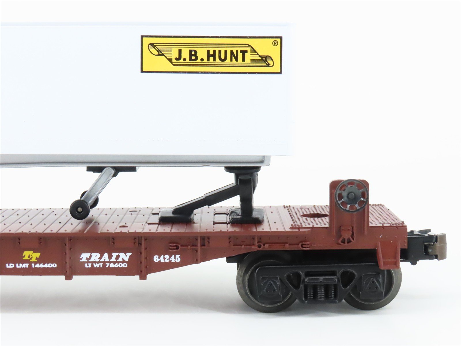 O Gauge 3-Rail Lionel 6-36026 TTX TOFC Flat Cars 2-Pack w/JB Hunt Trailers & ETD