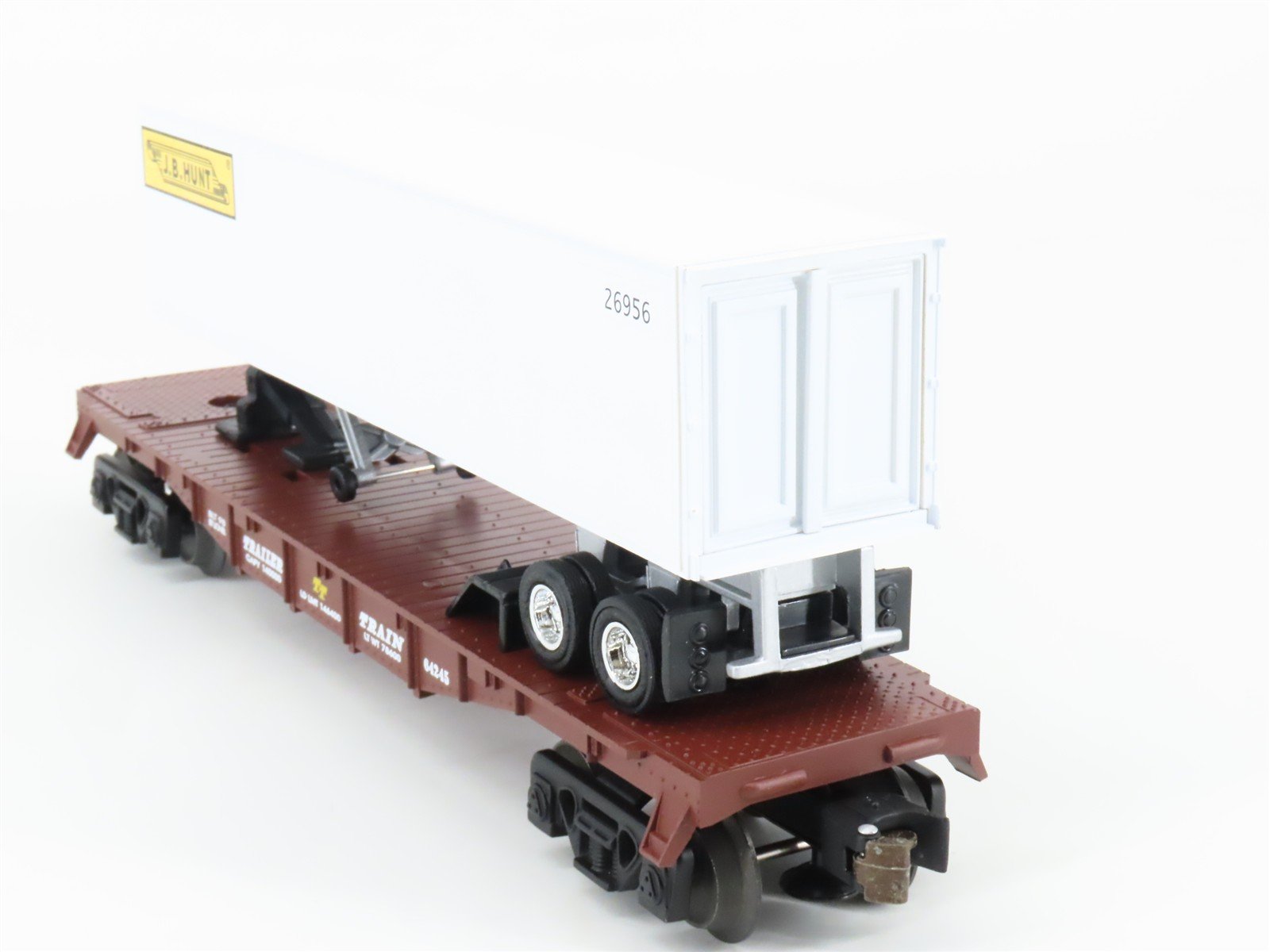 O Gauge 3-Rail Lionel 6-36026 TTX TOFC Flat Cars 2-Pack w/JB Hunt Trailers & ETD