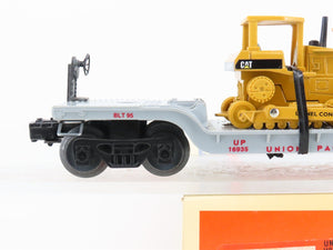O 3-Rail Lionel 6-16935 UP Depressed Center Flat Car #16935 w/Ertl CAT Bulldozer