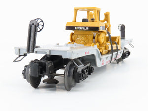 O 3-Rail Lionel 6-16935 UP Depressed Center Flat Car #16935 w/Ertl CAT Bulldozer
