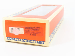 O 3-Rail Lionel 6-16935 UP Depressed Center Flat Car #16935 w/Ertl CAT Bulldozer