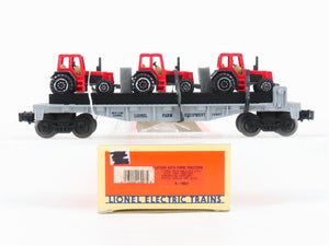 O Gauge 3-Rail Lionel 6-16907 Farm Equipment Flat Car #16907 w/3 Welly Tractors