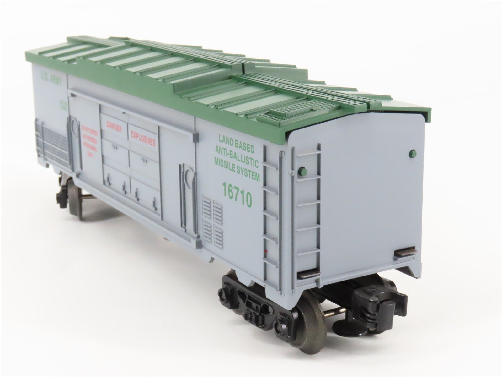 O Gauge 3-Rail Lionel 6-16710 US Army Operating Missile Launch Box Car