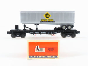 O Gauge 3-Rail Lionel 6-19415 ERIE TOFC Piggyback Flat Car #7200 w/ Trailer