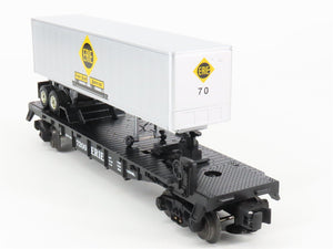 O Gauge 3-Rail Lionel 6-19415 ERIE TOFC Piggyback Flat Car #7200 w/ Trailer