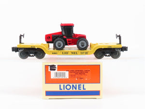 O Gauge 3-Rail Lionel 6-16957 Depressed Center Flat Car 6461 w/Ertl Case Tractor