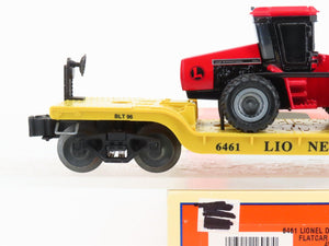 O Gauge 3-Rail Lionel 6-16957 Depressed Center Flat Car 6461 w/Ertl Case Tractor