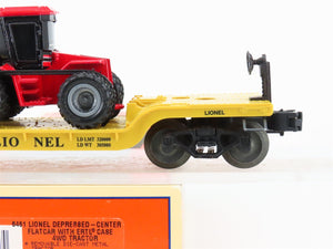 O Gauge 3-Rail Lionel 6-16957 Depressed Center Flat Car 6461 w/Ertl Case Tractor