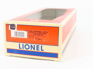 O Gauge 3-Rail Lionel 6-16957 Depressed Center Flat Car 6461 w/Ertl Case Tractor