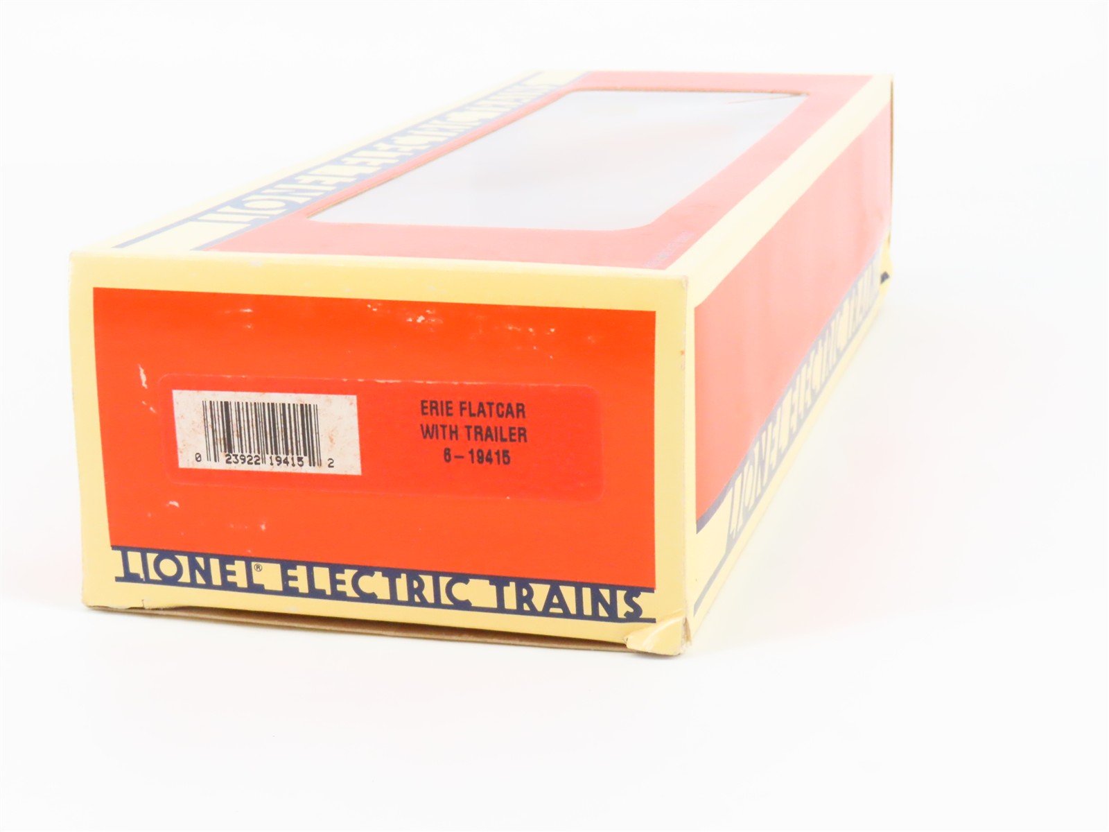 O Gauge 3-Rail Lionel 6-19415 ERIE TOFC Piggyback Flat Car #7200 w/ Trailer