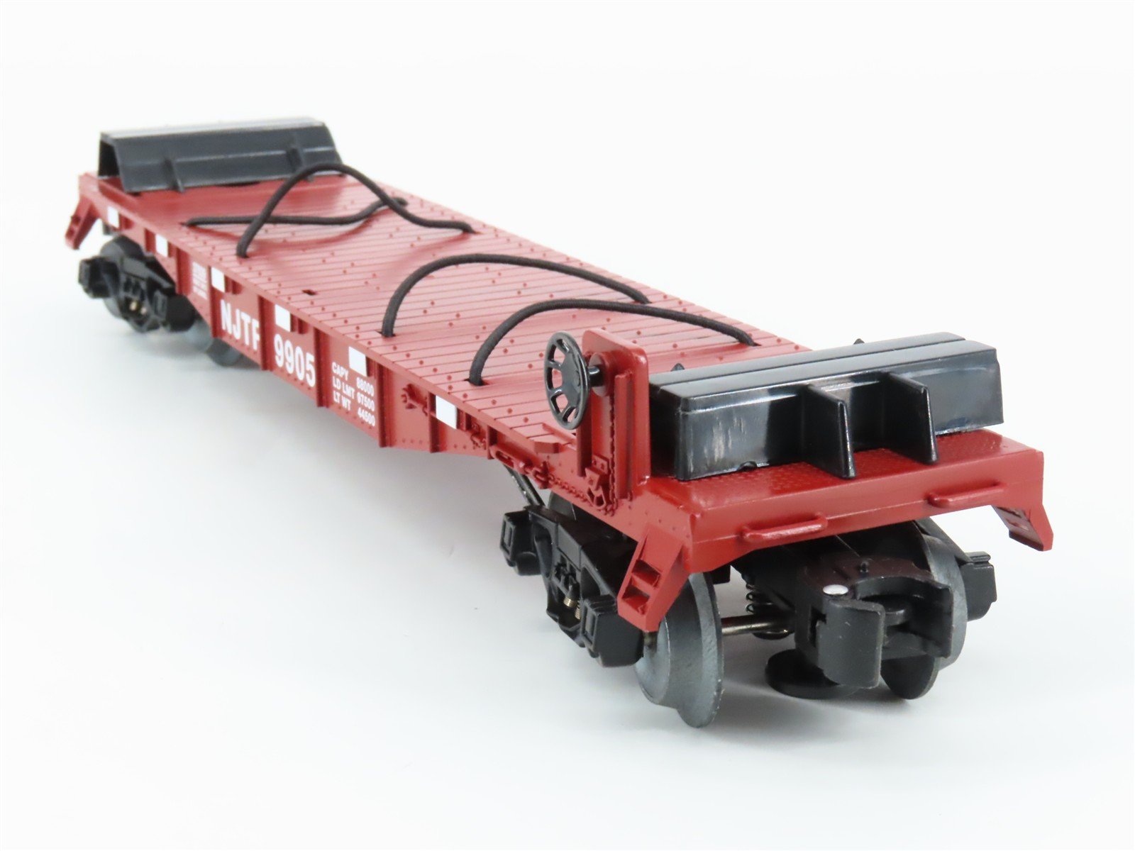 O Gauge 3-Rail Lionel 6-37839 NJTR NJ Transit Flat Car #9905 w/ Semi-Tractors