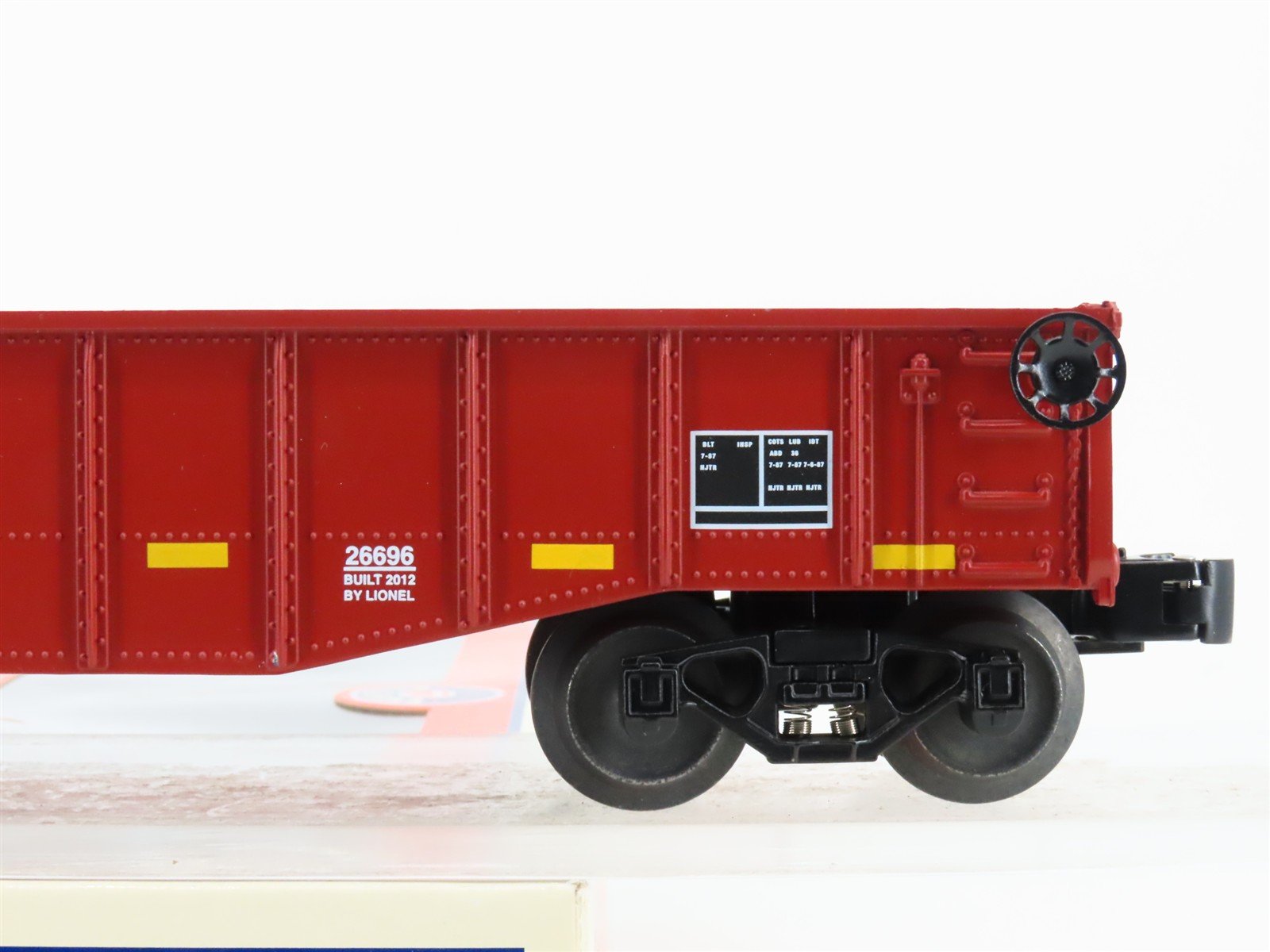 O Gauge 3-Rail Lionel 6-26696 NJTR NJ Transit Gondola #9412 w/ Lumber Load