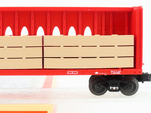 O Gauge 3-Rail Lionel 6-16381 CSXT Centerbeam Flat Car #16381 w/ Lumber Load