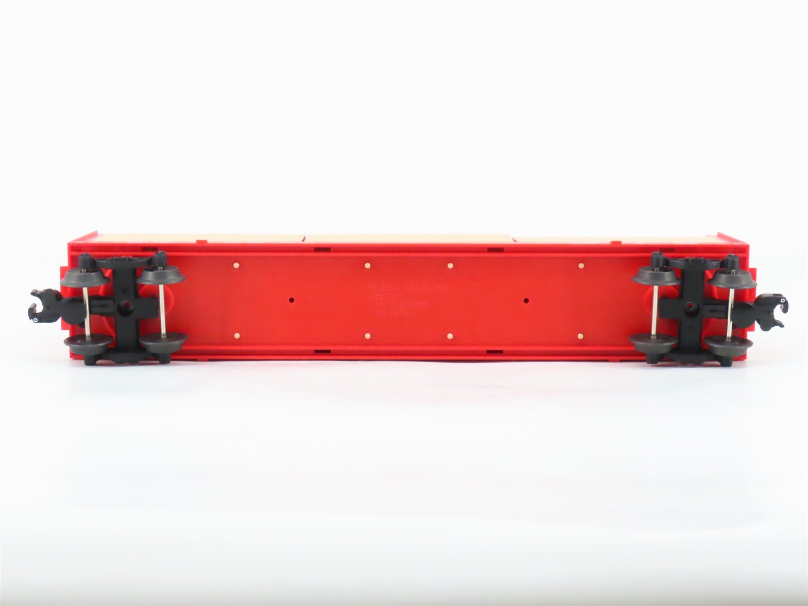 O Gauge 3-Rail Lionel 6-16381 CSXT Centerbeam Flat Car #16381 w/ Lumber Load