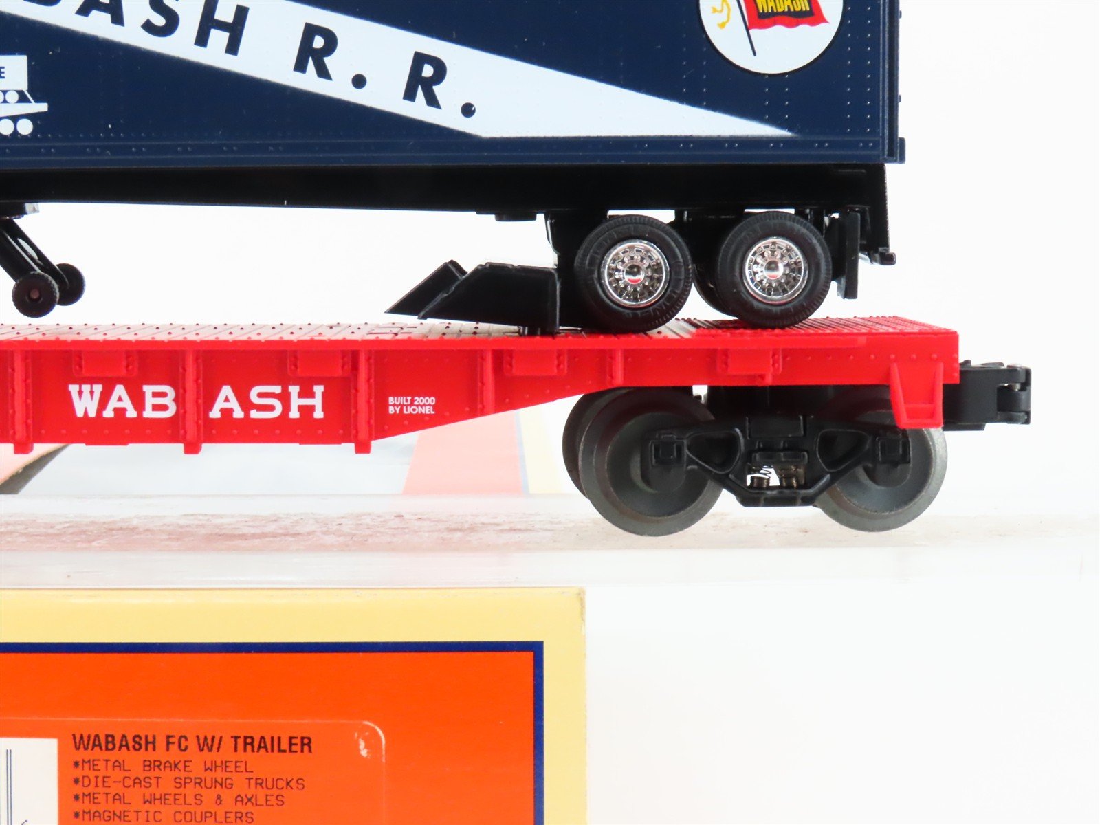 O Gauge 3-Rail Lionel 6-36065 WAB Wabash TOFC Flat Car #25536 w/ Trailer