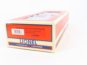 O Gauge 3-Rail Lionel 6-26098 PRR TOFC Flat Car #26098 w/ REA Leasing Trailer