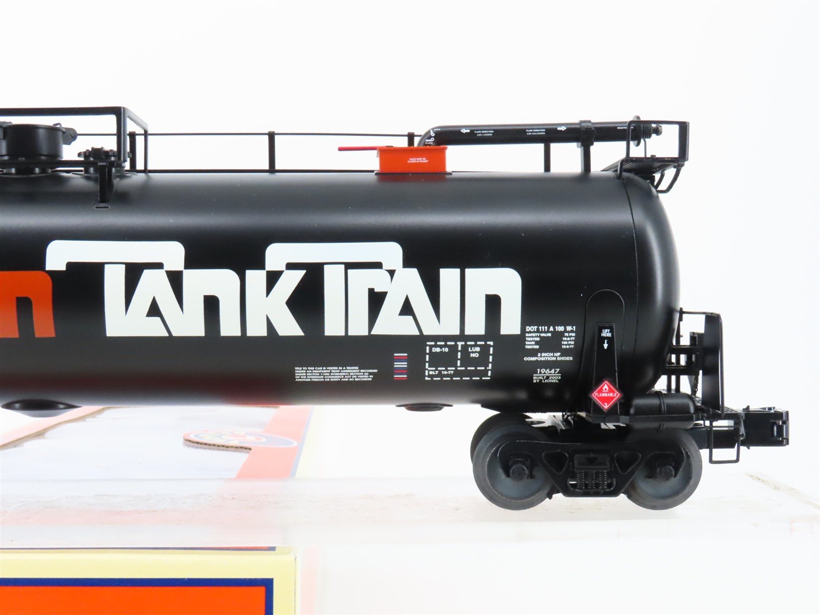 O Gauge 3-Rail Lionel 6-19647 GATX TankTrain Intermediate Tank Car #44590