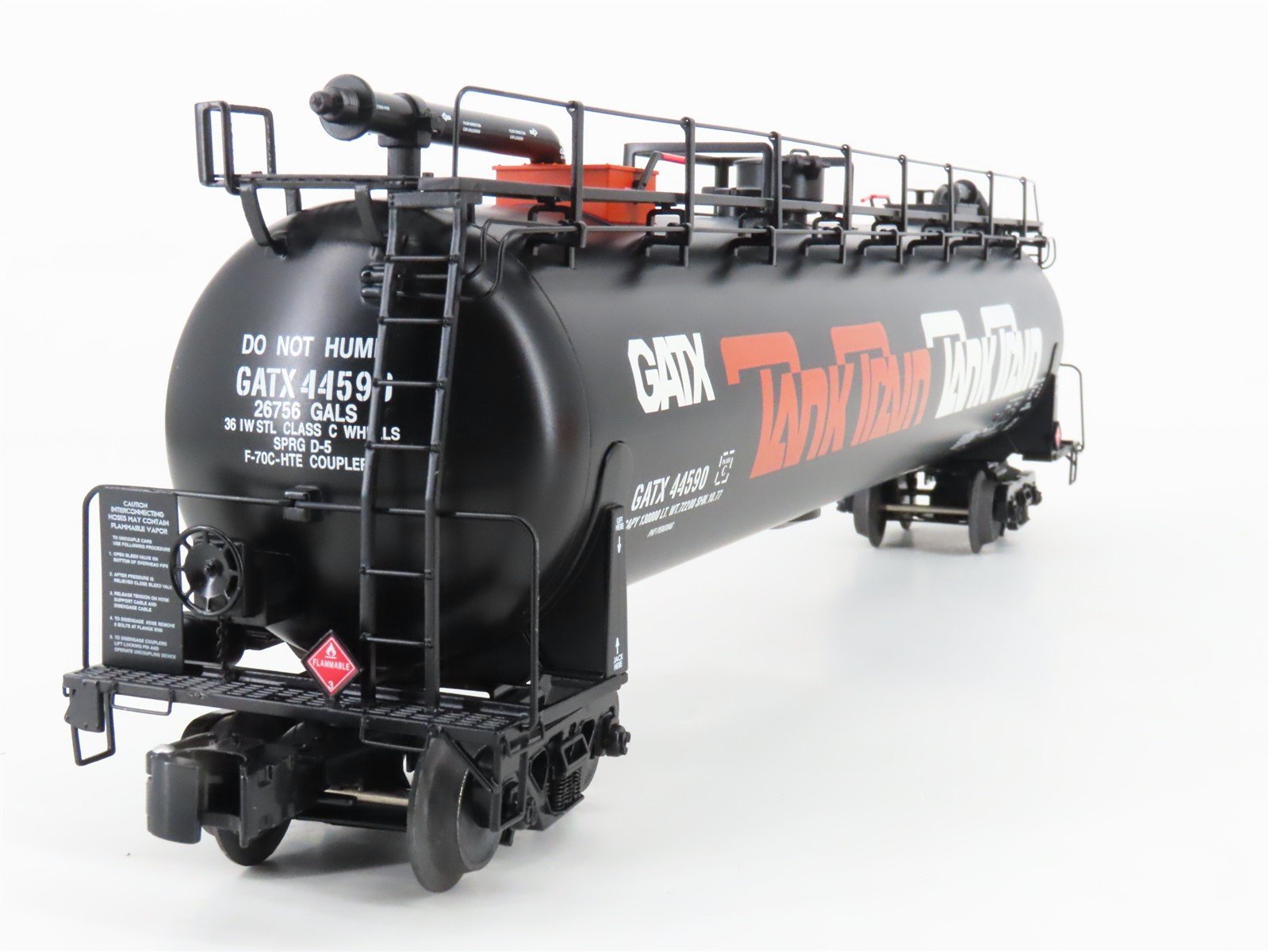 O Gauge 3-Rail Lionel 6-19647 GATX TankTrain Intermediate Tank Car #44590