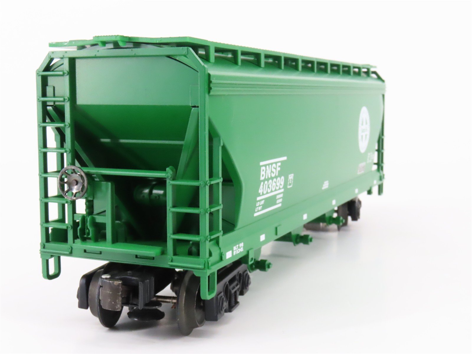 O Gauge 3-Rail Lionel 6-17135 BNSF Railway 3-Bay Covered Hopper #403699