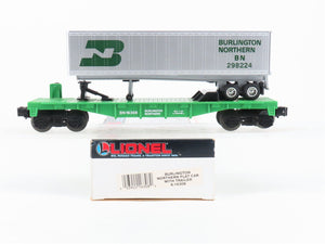 O Gauge 3-Rail Lionel 6-16308 BN Burlington Northern TOFC Flat Car w/ Trailer