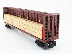 O Gauge 3-Rail Lionel 6-16372 SOU Southern Centerbeam Flat Car w/ Lumber Load