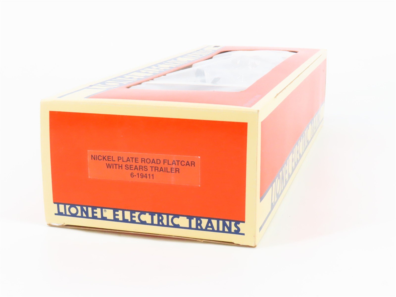 O Gauge 3-Rail Lionel 6-19411 NKP Nickel Plate Road Flat Car w/ Sears Trailer