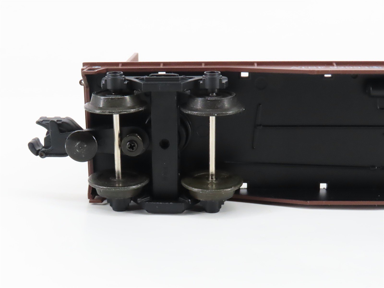 O27 Gauge 3-Rail Industrial Rail IDM 7503 ATSF Santa Fe Bulkhead Flat Car #92993