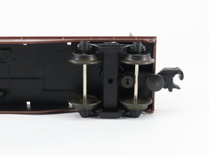 O27 Gauge 3-Rail Industrial Rail IDM 7503 ATSF Santa Fe Bulkhead Flat Car #92993