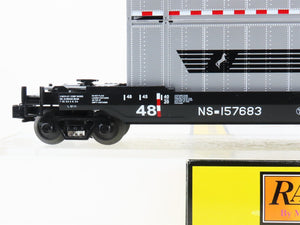 O Gauge 3-Rail MTH RailKing 30-76009 NS Husky Stack Car #157683 w/ Containers