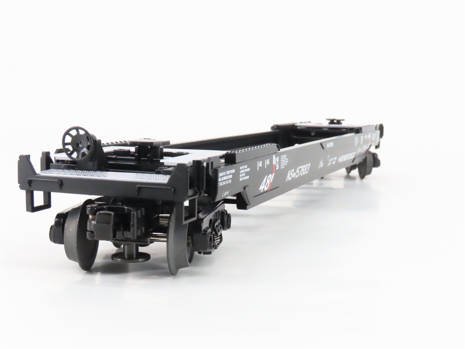 O Gauge 3-Rail MTH RailKing 30-76009 NS Husky Stack Car #157683 w/ Containers