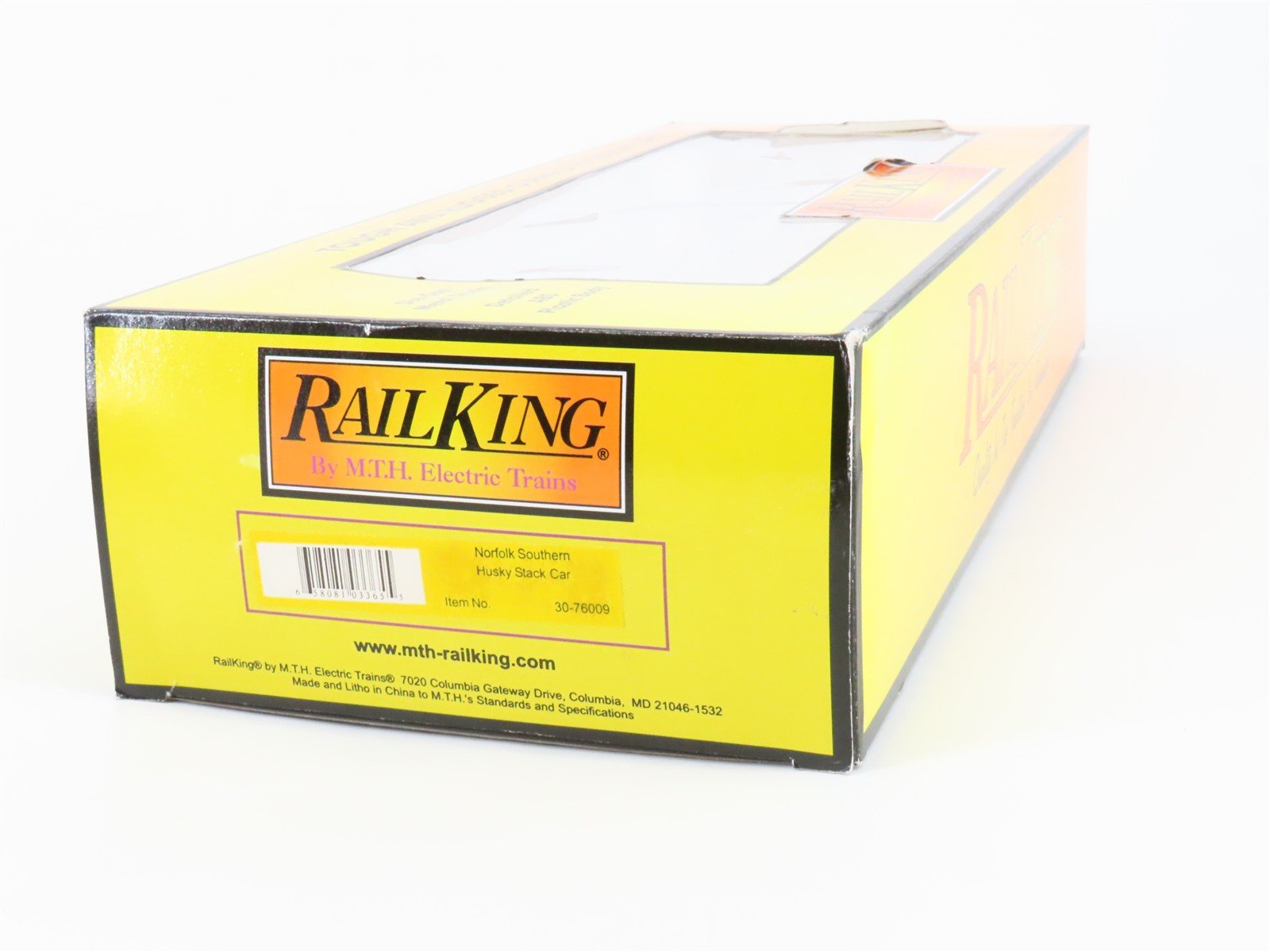 O Gauge 3-Rail MTH RailKing 30-76009 NS Husky Stack Car #157683 w/ Containers