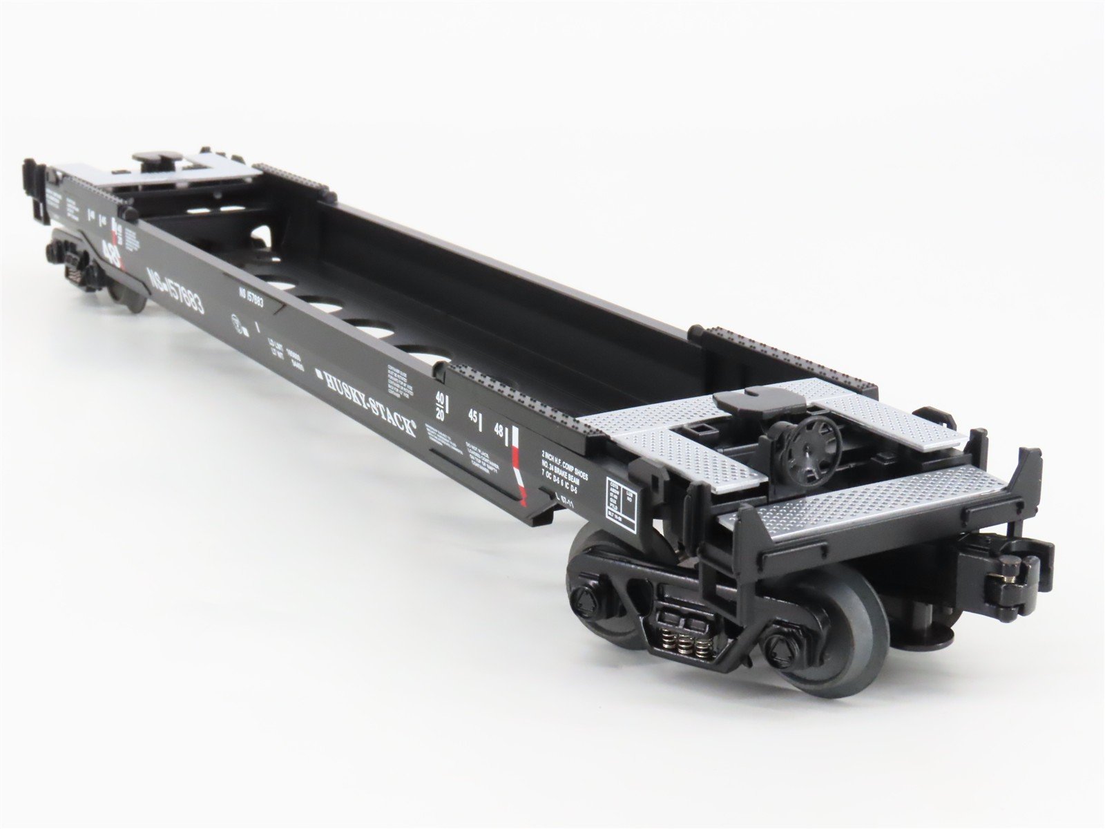 O Gauge 3-Rail MTH RailKing 30-76009 NS Husky Stack Car #157683 w/ Containers