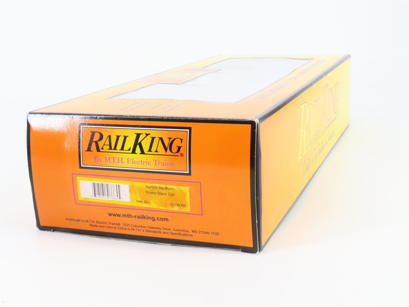 O Gauge 3-Rail MTH RailKing 30-76009 NS Husky Stack Car #157683 w/ Containers