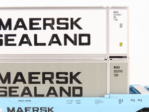 O 3-Rail MTH RailKing 30-76009 MAEX Maersk Husky Stack Car #291000 w/ Containers
