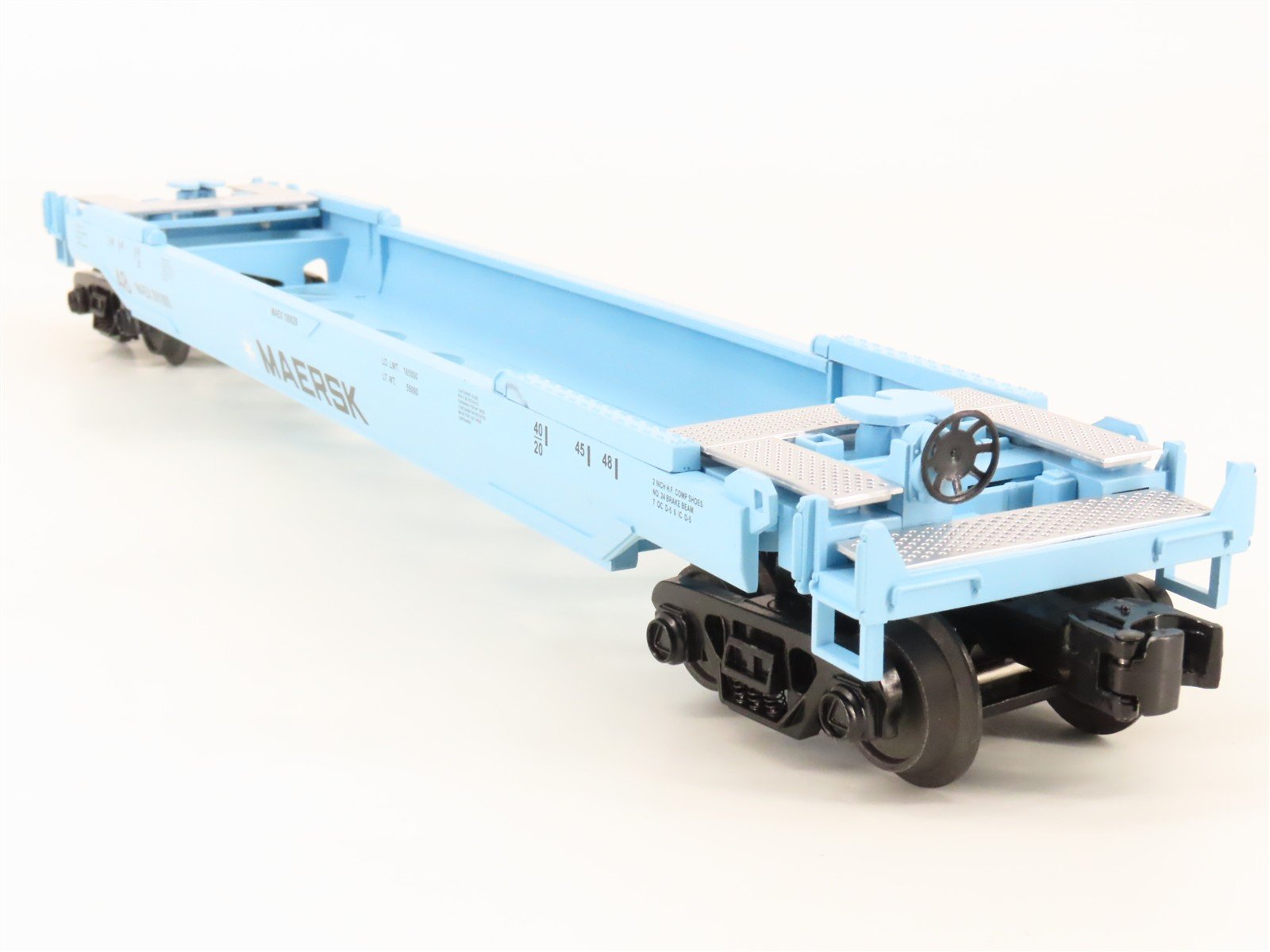 O 3-Rail MTH RailKing 30-76009 MAEX Maersk Husky Stack Car #291000 w/ Containers