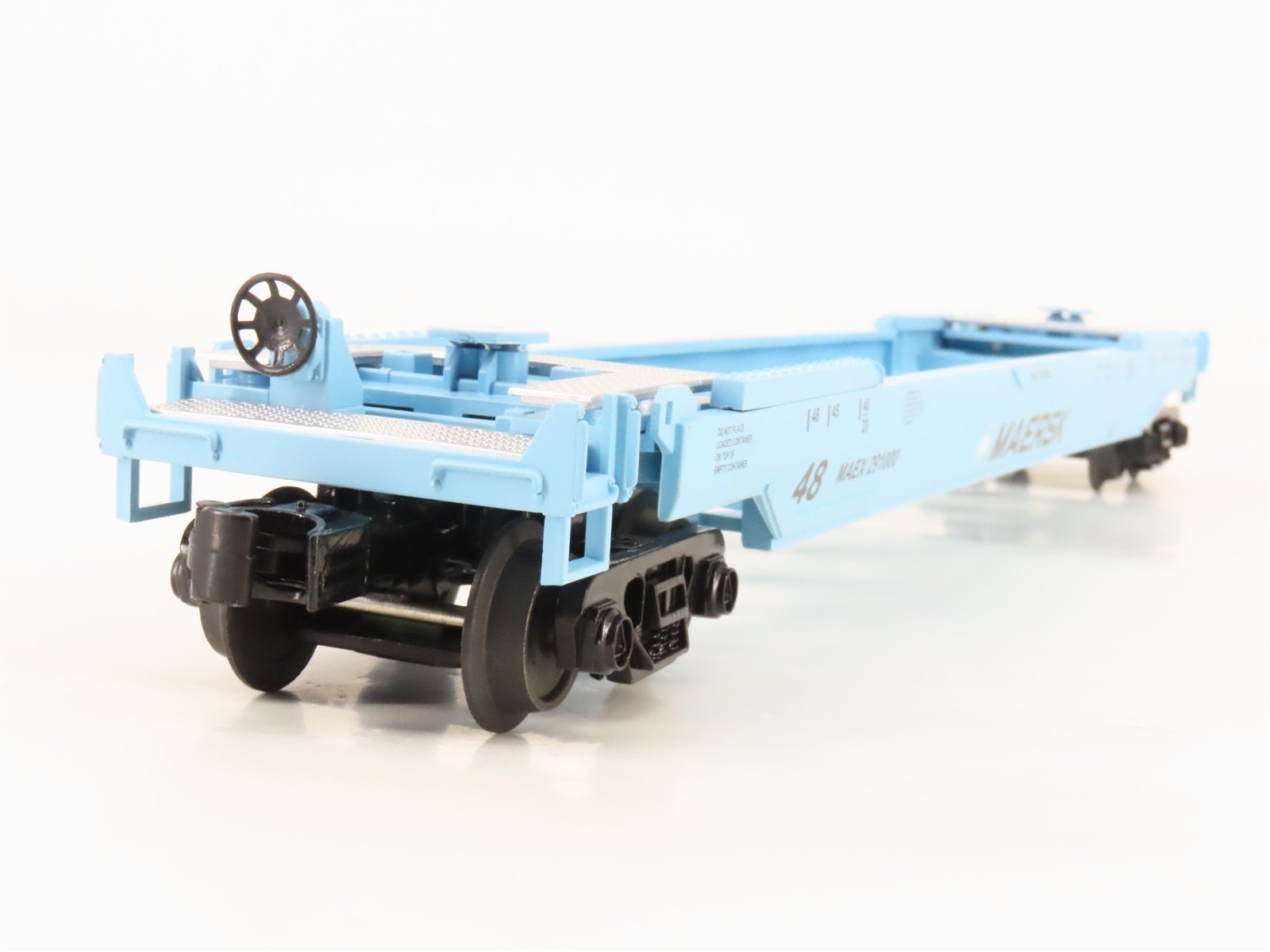 O 3-Rail MTH RailKing 30-76009 MAEX Maersk Husky Stack Car #291000 w/ Containers