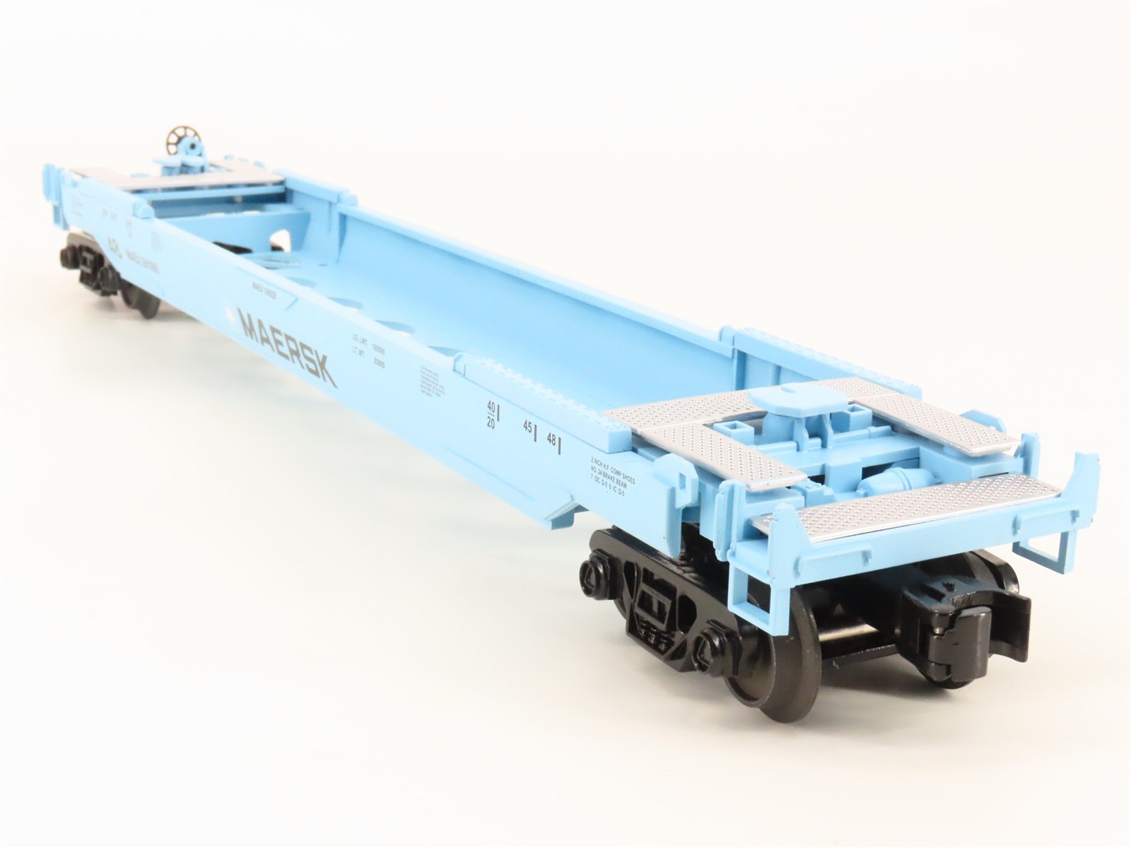 O 3-Rail MTH RailKing 30-76009 MAEX Maersk Husky Stack Car #291000 w/ Containers